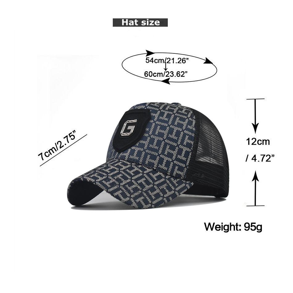 Sommer Mesh Baseball Caps Männer Frauen Plaid Brief Baseball Hüte Casual Mesh Sonnenhüte Atmungsaktive Einstellbare Snapback Hut