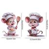 Cartoon Mouse Wallpaper Self-adhesive Decoration Mural Wall Stickers  Kitchen