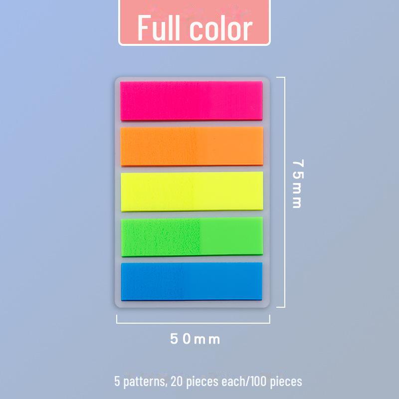 Morandi Translucent PET Index Stickers - Vanilla Autumn Series, Writable Sticky Notes & Markers