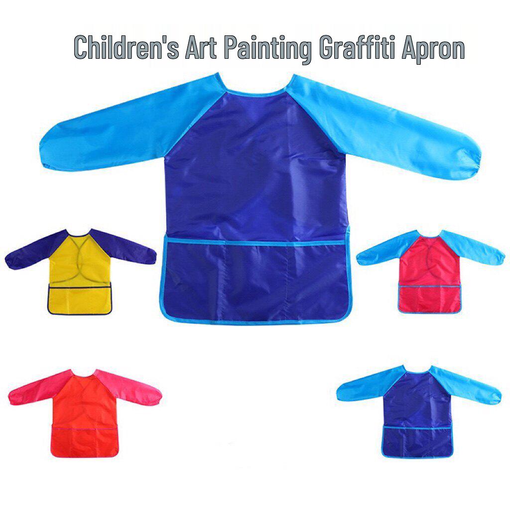 

Children s Long Sleeve Art Smock for Kindergarten M, 120CM Height, Ages 5-8