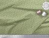 Soimoi Japan Crepe Satin Fabric Clover Leaves Small Print Fabric by Metre 42 Inch