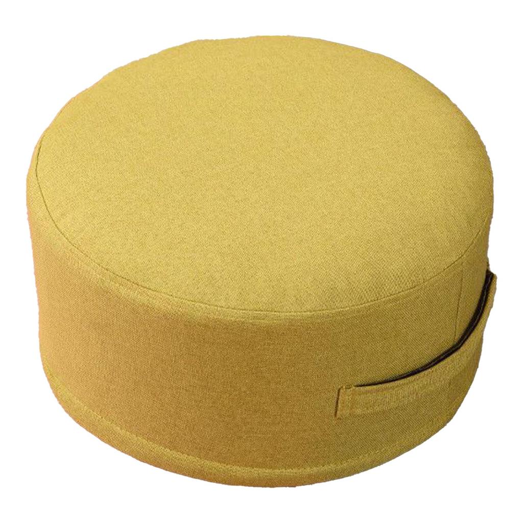 Floor Pillow 20cm Thickness Cotton Fabric Soft Comfortable Detachable Round Floor Cushion for Home Indoor Grass Green