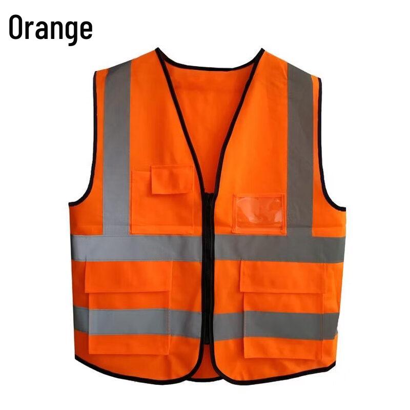 Светоотражающий сигнальный жилет оранжевого цвета