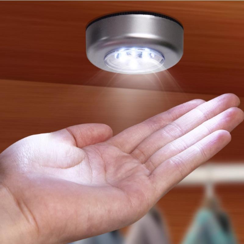 Kitchen and Home Three LED Touch Lights, Tap Lights, Emergency Night Lights, Wall Cabinets, Table Lamps, and Car Trunk Lights