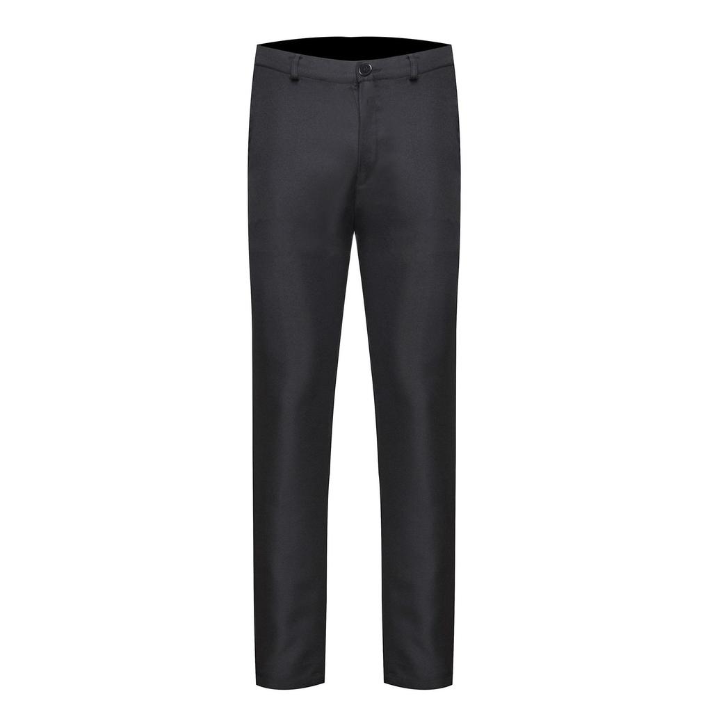 Men's Slim Straight Korean Fashion Business Casual Trousers - Solid Color