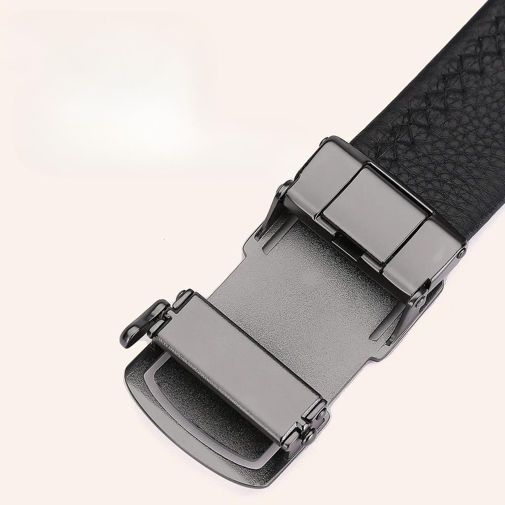 Men's Belt Automatic Buckle Belt New Style Dad Youth Versatile Casual Trouser Belt Gift Gift