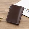 Men Wallets PU Leather Zipper Short Luxury Coin Pocket Card Holder Male Wallet Clutch Photo Holder Man Purses Wallet