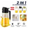 Oil Dispenser Bottle with Handle Leakproof Olive Oil Pourer for Cooking Non-Drip Spout Easy Pour Control Kitchen Accessories