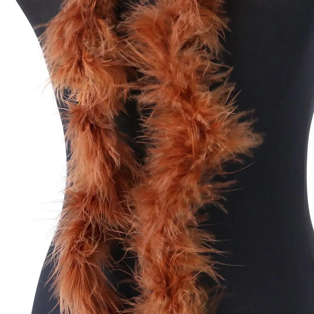 2M Feather Strip Boa Fluffy Feather Ribbon For Christmas Tree Costume Fancy Dress Wedding Party Apparel Sewing Craft Decoration