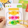 Color Sorting Clamp Plush Ball Montessori Toys Pattern Educational Matching Games  Children'S Gift