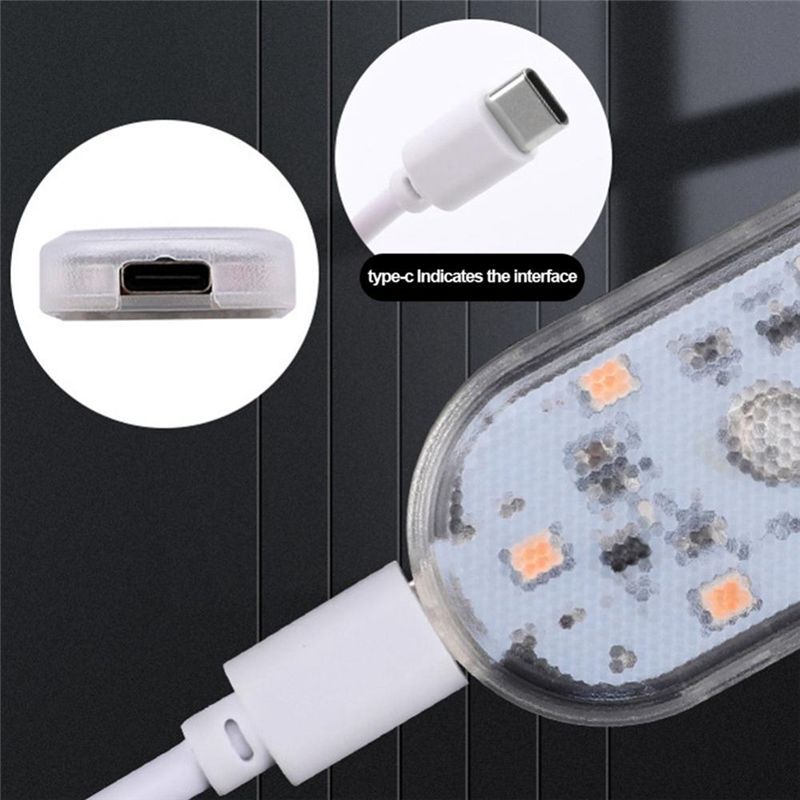 Car Touch Lights Rechargeable Car Interior Dome Light Roof Ceiling Reading Lamps Trunk Magnetic Mini Lamp