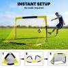 5 X 3.5ft Pop Up Football Goal with Carry Bag, Easy Setup
