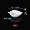 10PCS White Melamine Sauce Dish Multi-grid Seasoning Plate BBQ Hot Pot Dipping Bowl Restaurant Condiment Small Serving Platter