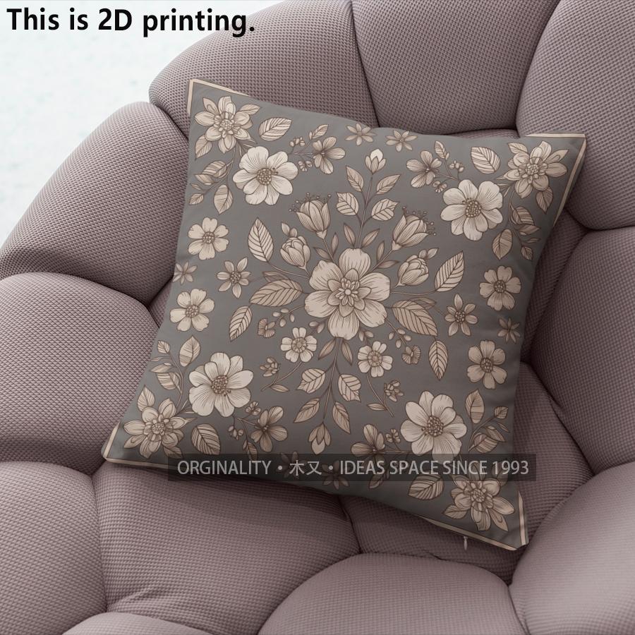 Vintage Floral Print Decorative Throw Pillow Covers Pattern Cushion Cover Suitable For Sofa Bedroom Car Pillow Cover
