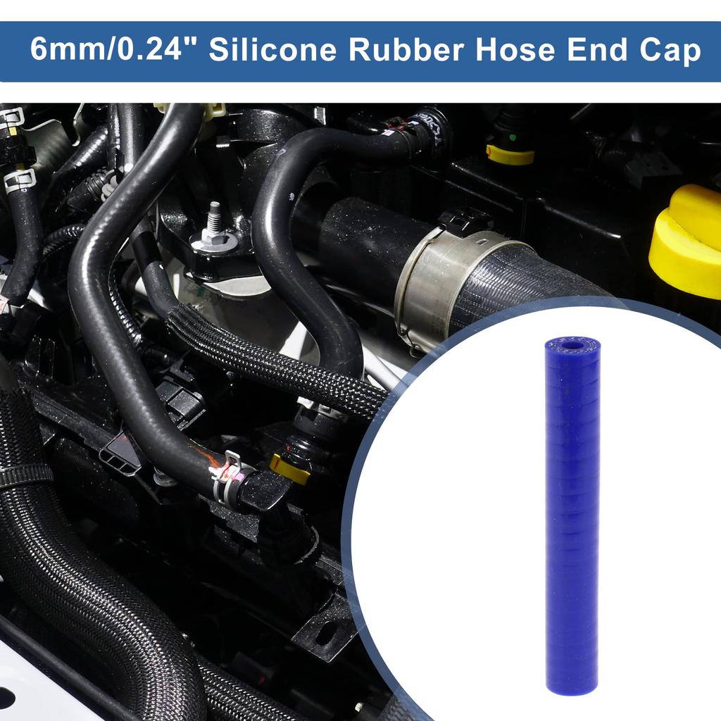 ACROPIX 6mm Straight Coupler Silicone Hose 3 Layer Cloth Intercooler Heater Turbo Charger Air