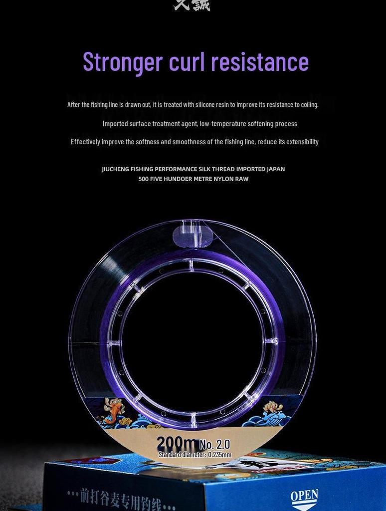 Valley Wheat High-Tensile Anti-Curl Fishing Line – Abrasion-Resistant Sliding Float Pre-Line for Isome Fishing