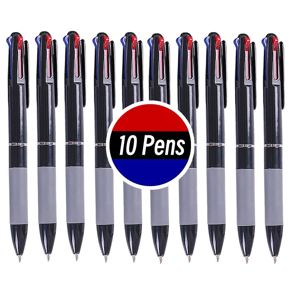3-in-1 Rot/Schwarz/Blau Tinte Farbe 0,7 mm Schüler Kugelschreiber Kugelschreiber Schreibwaren Feine Schulbedarf Stifte Büro
