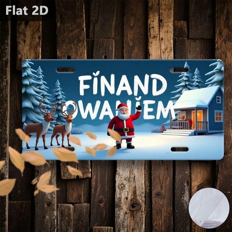 Motorcycle Souvenir License Plate, Metal Auto Wall Decor 15x30cm