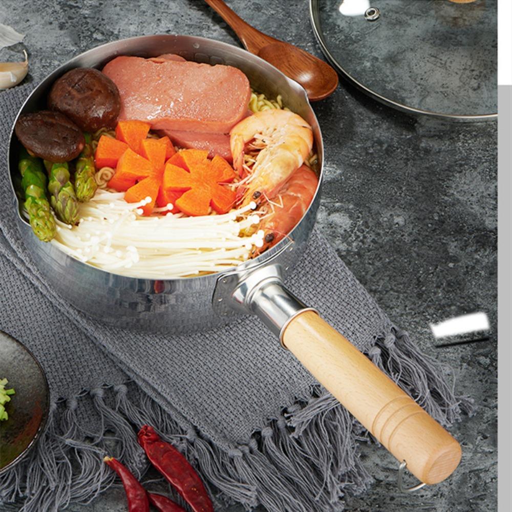 Stainless-Steel Snow Pan Non-Stick Stew Pots Household Soup Pot  Noodles