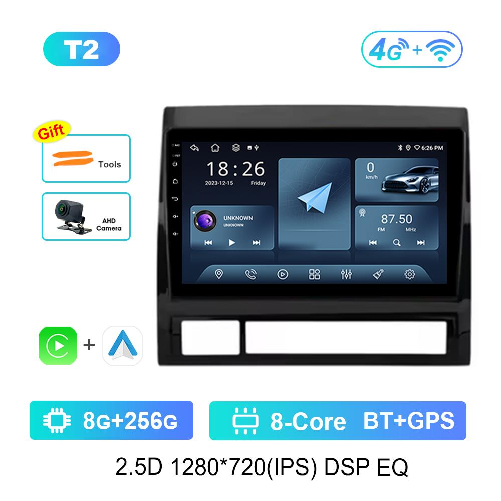 For Toyota Tacoma 2 N200 Hilux 2005 - 2015 Car Android Intelligent System DSP Stereo 4G Navi GPS WiFi IPS Touch Screen Bluetooth