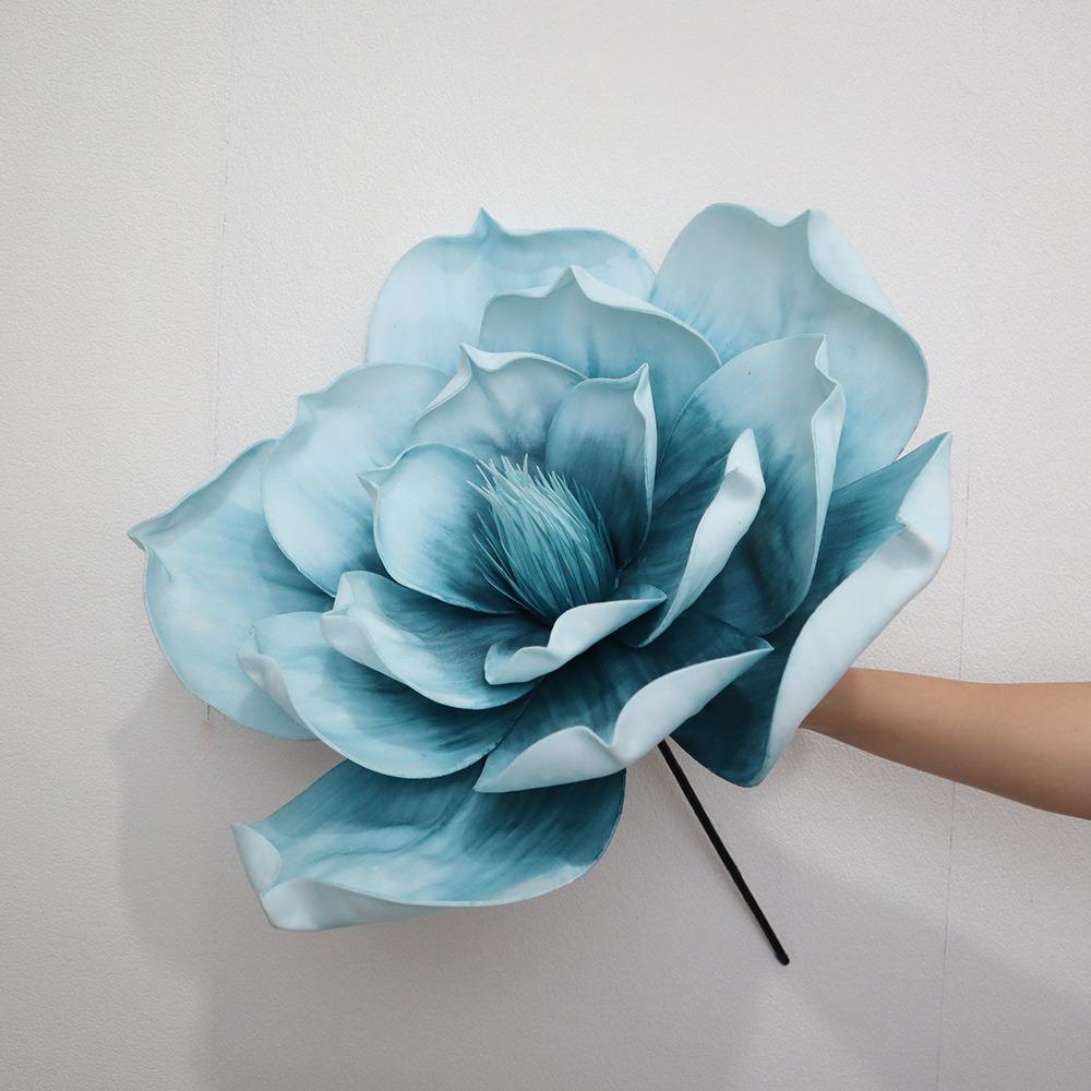 3D Simulated Magnolia Flower Large-scale 30/50CM Simulated Flower Window Display Wedding Decoration Foam Simulation Flower