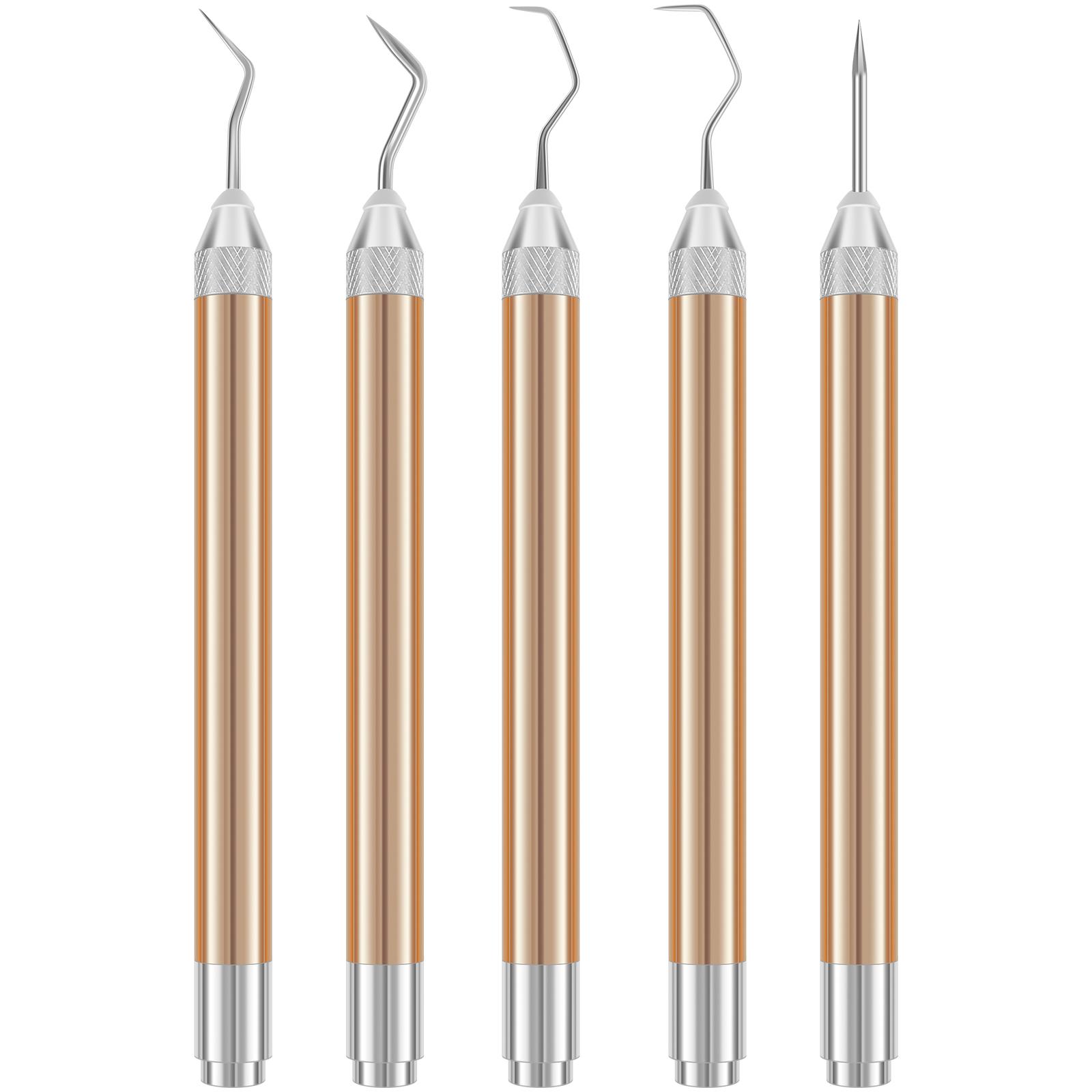 

5Pcs Vinyl Weeding Kit With LED Light Vinyl Weeding Tool Handheld Iron-on Project Cutter Vinyl Paper Remover with Hooks