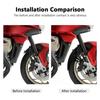 New Motorcycle For Moto Guzzi V100 Mandello S Front Mudguard Fender Extender Extension V100 MANSELLO 2022 2023