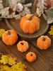 1pc Velvet Artificial Pumpkins Decoration red Pumpkin Decor for Fall Halloween Thanksgiving Autumn Harvest and Home Decorations