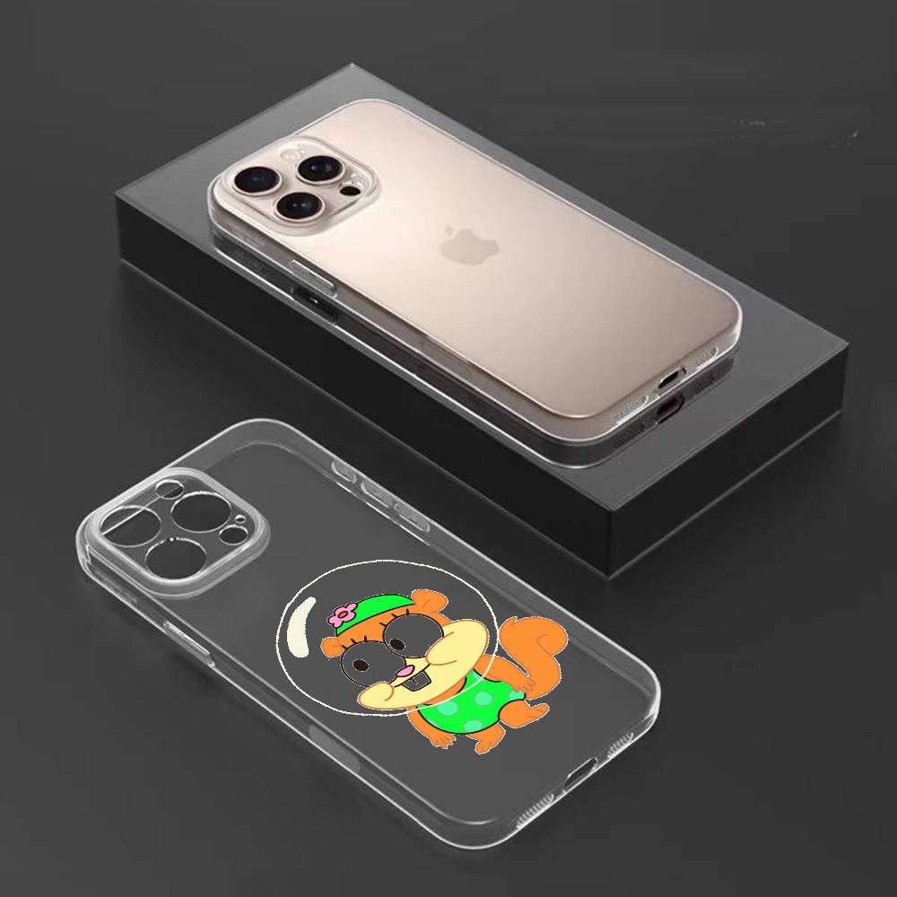 Little Residents of Bikini Bottom Phone Case For iPhone17,16,15,14,13,12,11 Plus,Pro Max Soft Transparent Cover