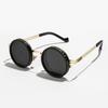 Round Sunglasses Black Finish ND Filters Polarized Lenses UV Protection Clarity Glasses Fashion Accessories