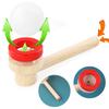 Wooden Balance Blowing Toys Blowing Pipe Whistles Balls Toys Floating Blow Pipe Balls Game Toy for Party Supplies Toddler Kids
