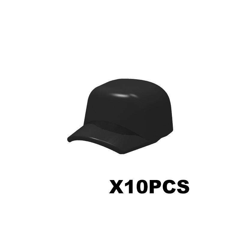 Military Building Blocks Accessories Soldier Figures Soviet Helmets Guard Hat Navy Pirate Firefighter Army Hats Mini Bricks Toys