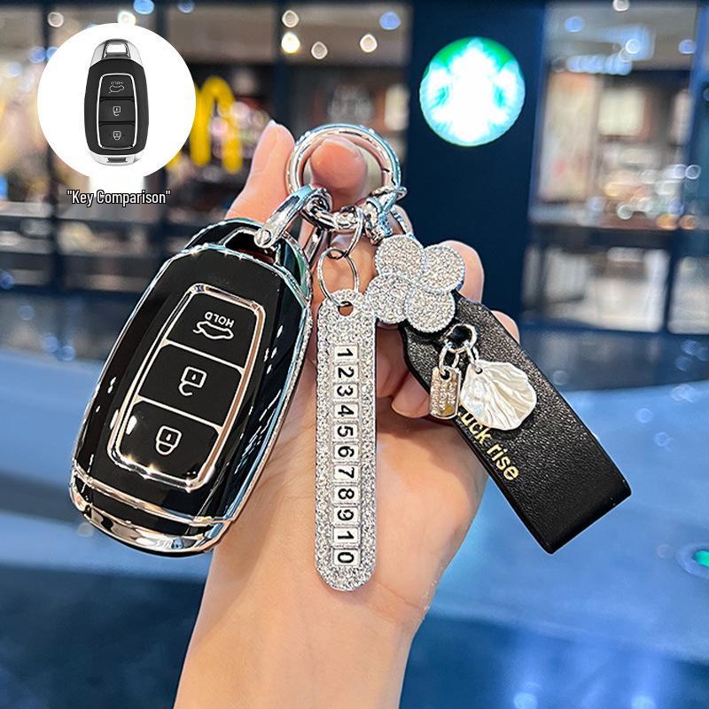 Modern ix35, Elantra ix25 Key Case: Compact Car Shell Buckle for Elantra, Lingdong, Mingtu, Langdong & Verna Models