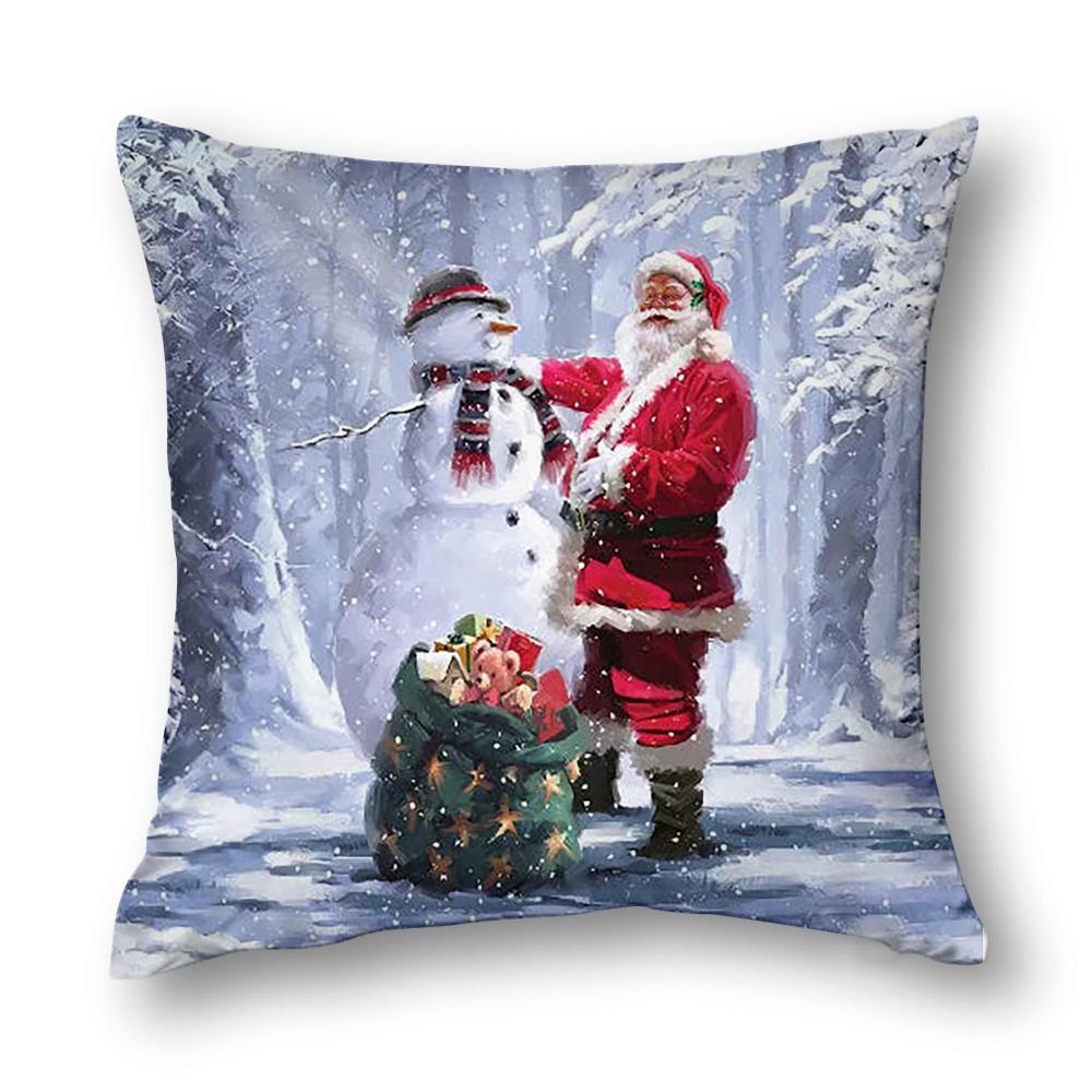 Christmas Cushion Cover - Upgrade Your Living Room Decor With Festive Feel Home Decor Pillow Case Art Cushion Cover