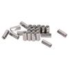 20Pcs Hex Coupling Nut 304 Stainless Steel Rust Proof Female Thread M5 Connector Nut Silver