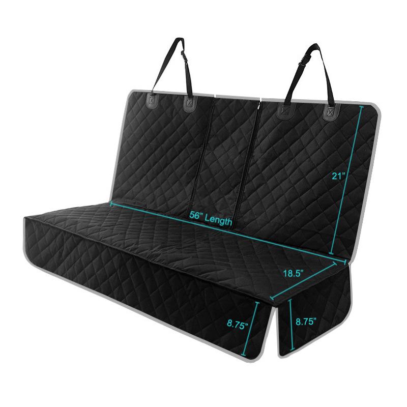 Waterproof Non-Slip Dog Car Seat Cover - Rear Seat Pet Mat Cushion 142*123 cm