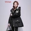 Women's Slim-fit Hooded Mid-Length Down Jacket