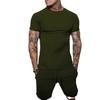 Men's Linen Blend Short Sleeve and Shorts Set