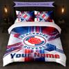 Blackburn Rovers Football Custom Name Text Bedding Set 1 Duvet Cover+2 Pillowcases Soccer Logo Personalized Gift For Special Occasion Bedroom Decor