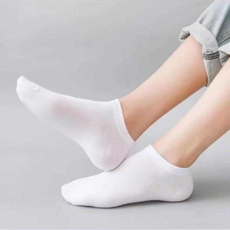 3/5/10 Unisex Boat Socks – Invisible, Moisture-Wicking, Odour-Resistant, Lightweight, Solid Colour, Breathable Summer Sports Socks