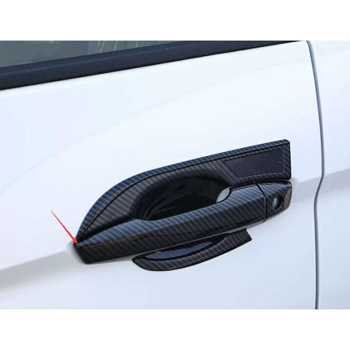 Carbon Fiber Exterior Side Door Handle Cover For Mitsubishi Eclipse Cross 18-23