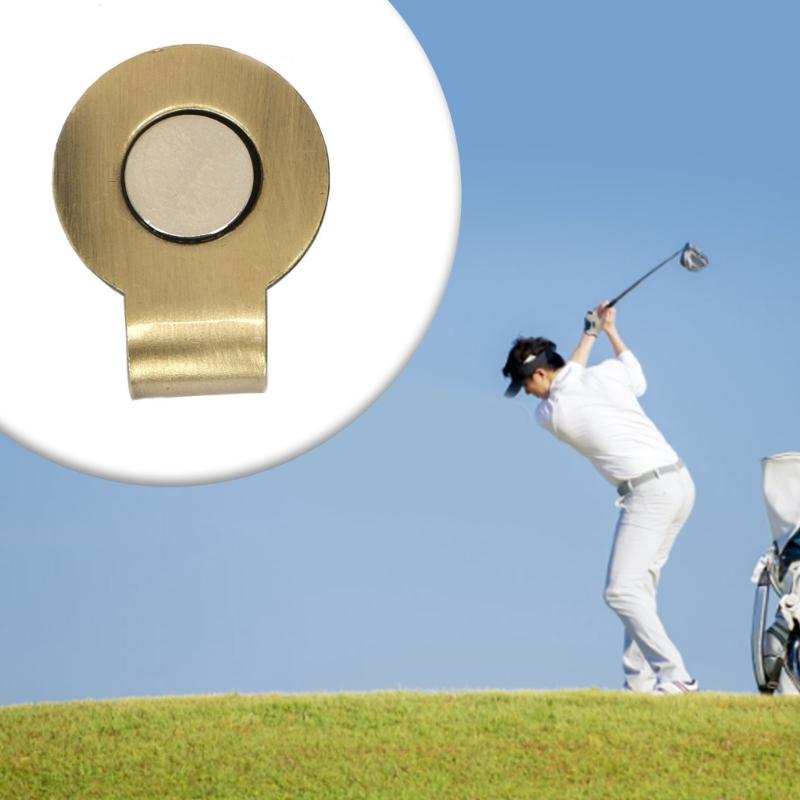 Zinc Alloy Golf Cap Holder Golf Training Aids Accessory for Golf Bag Magnetic Golf Ball Marker Holder Clip Golf Hat Clip