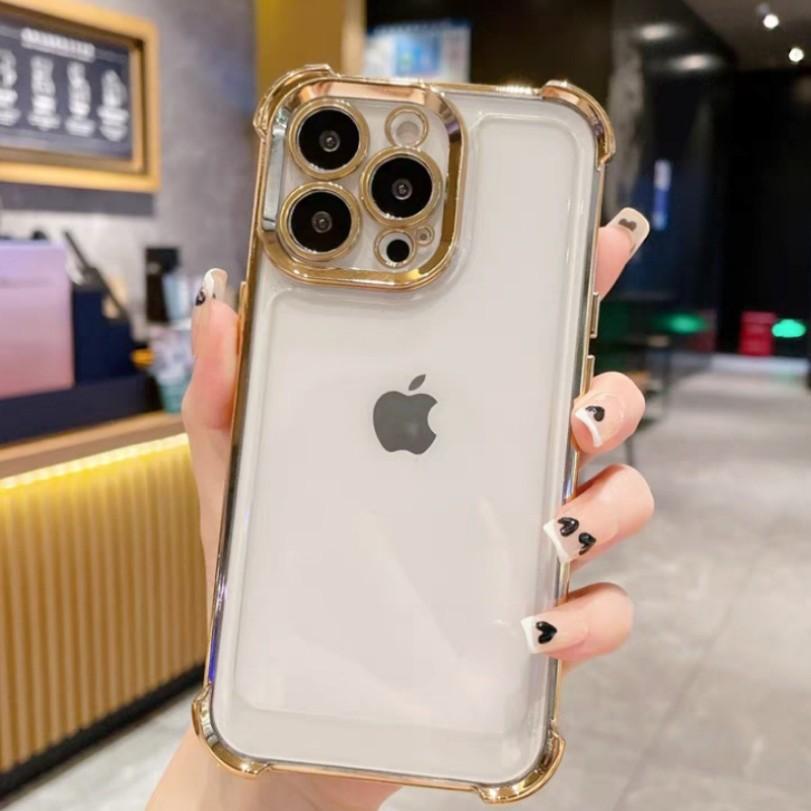 Applicable to iphone11promax airbag mobile phone case to map anti-drop electroplating 11 advanced sense 11pro transparent