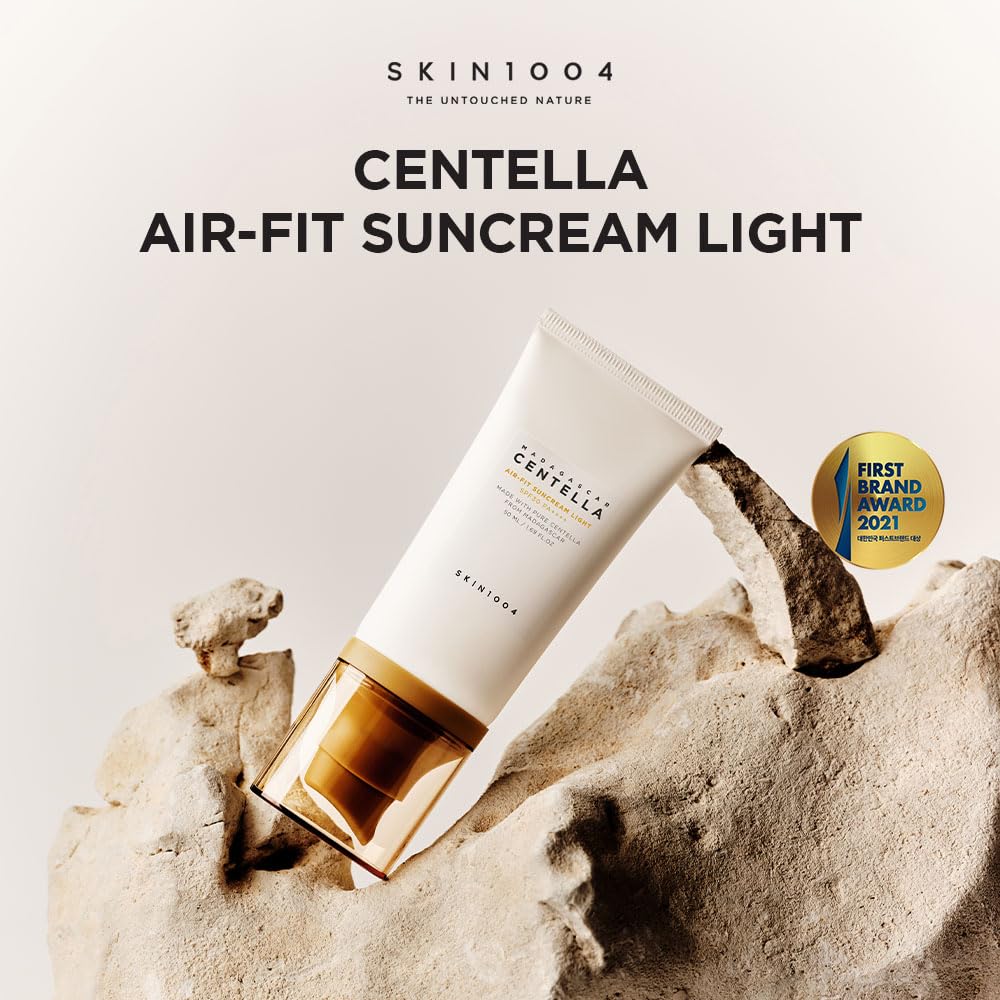 SKIN1004 Madagascar Centella Air-fit Suncream Light  SPF 30  PA++++ (50ml) (2 options)