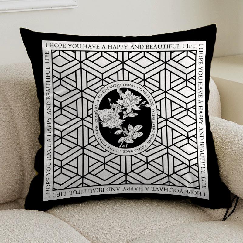 New Nordic retro style pillow cover living room sofa bedroom cushion by pillowcase light luxury high-end home decoration