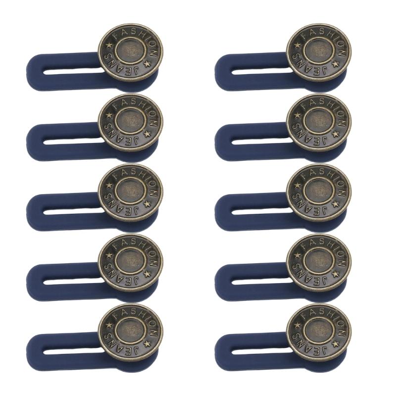 

10 Pcs Button Extenders Adjustable Pants Waist Extension Waist Extenders Instants Waistband Extension for Men and Women