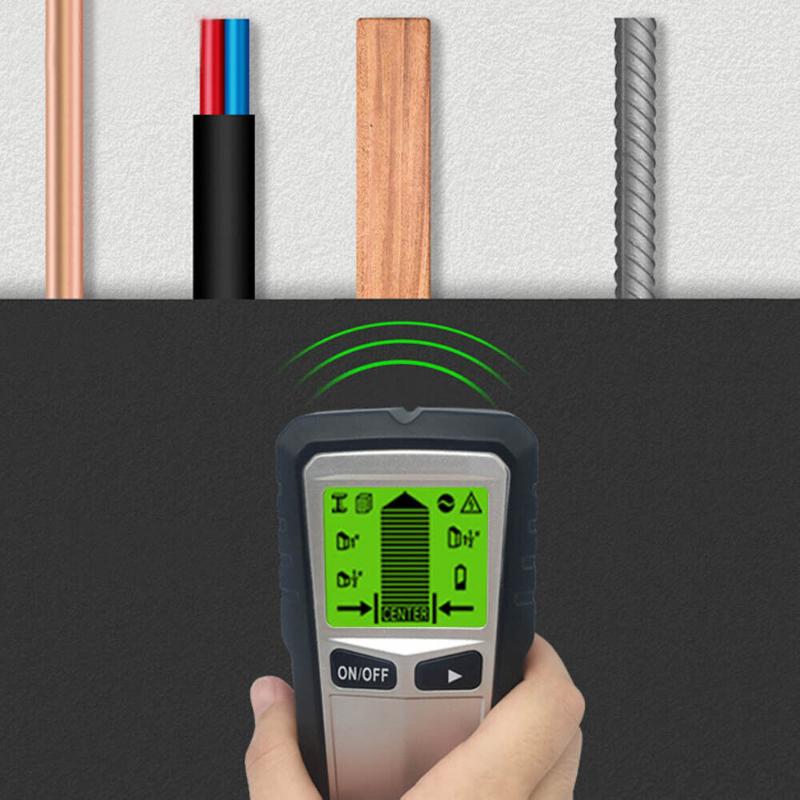 Detector electric 5 în 1 de perete de testare a metalelor Senzor Wire Stud Finder Cable Scanere