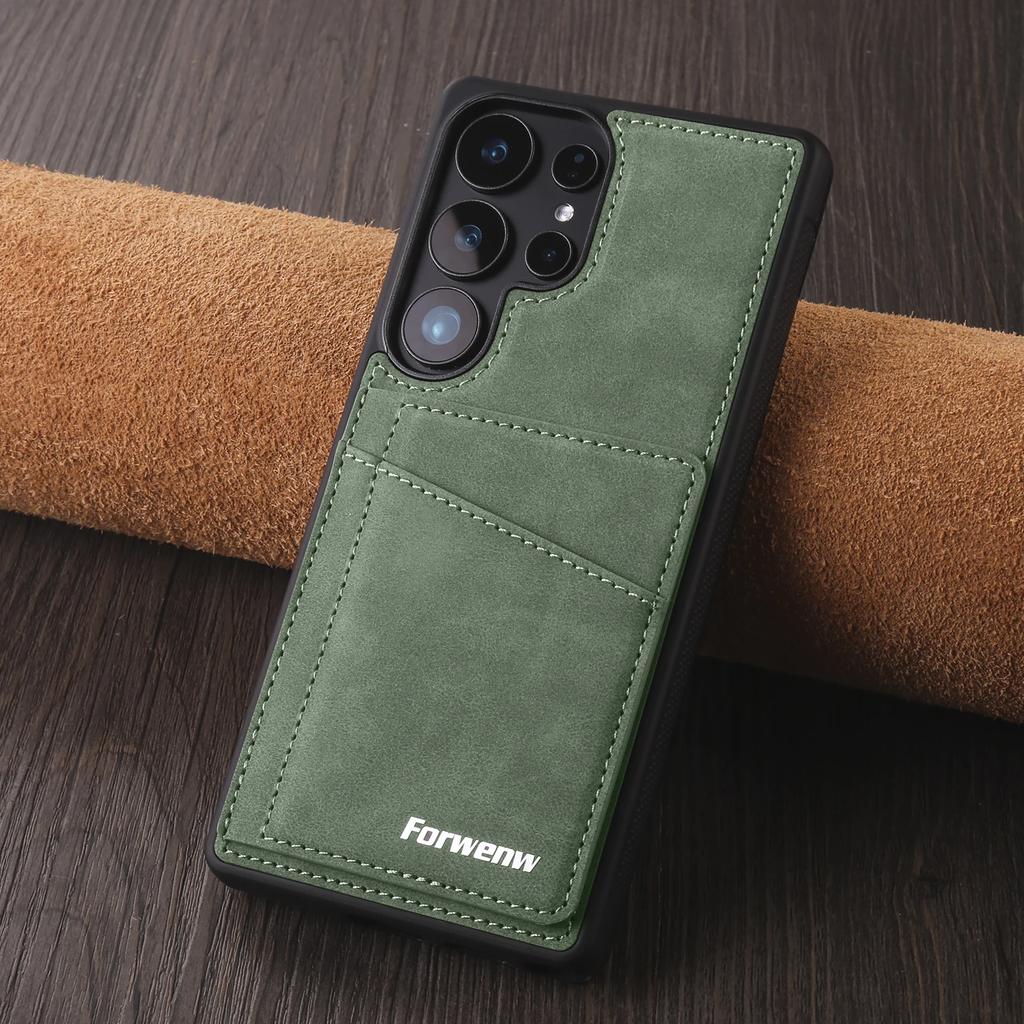 Leather Cards Solt Wallet Case for Samsung Galaxy S25 Edge S24 Ultra S23 FE S22 S21 Plus A16 A36 A56 A15 A35 A55 Magnetic Cover