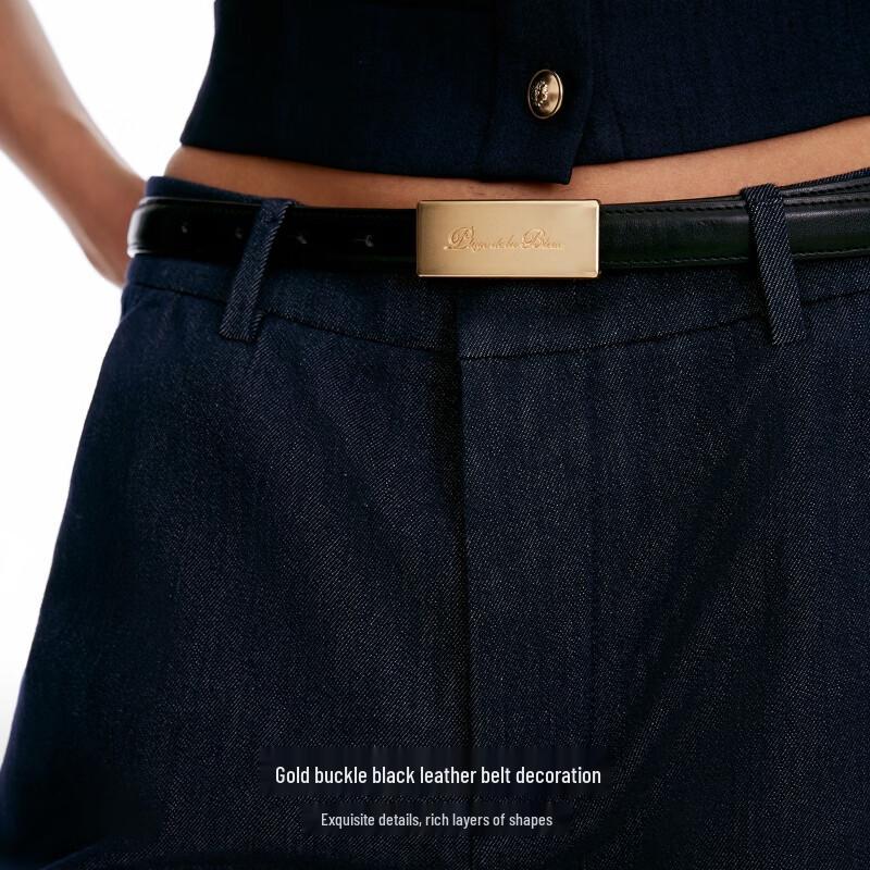 VEROMODA Mid-Waist Flared Jeans with Golden Buckle Belt
