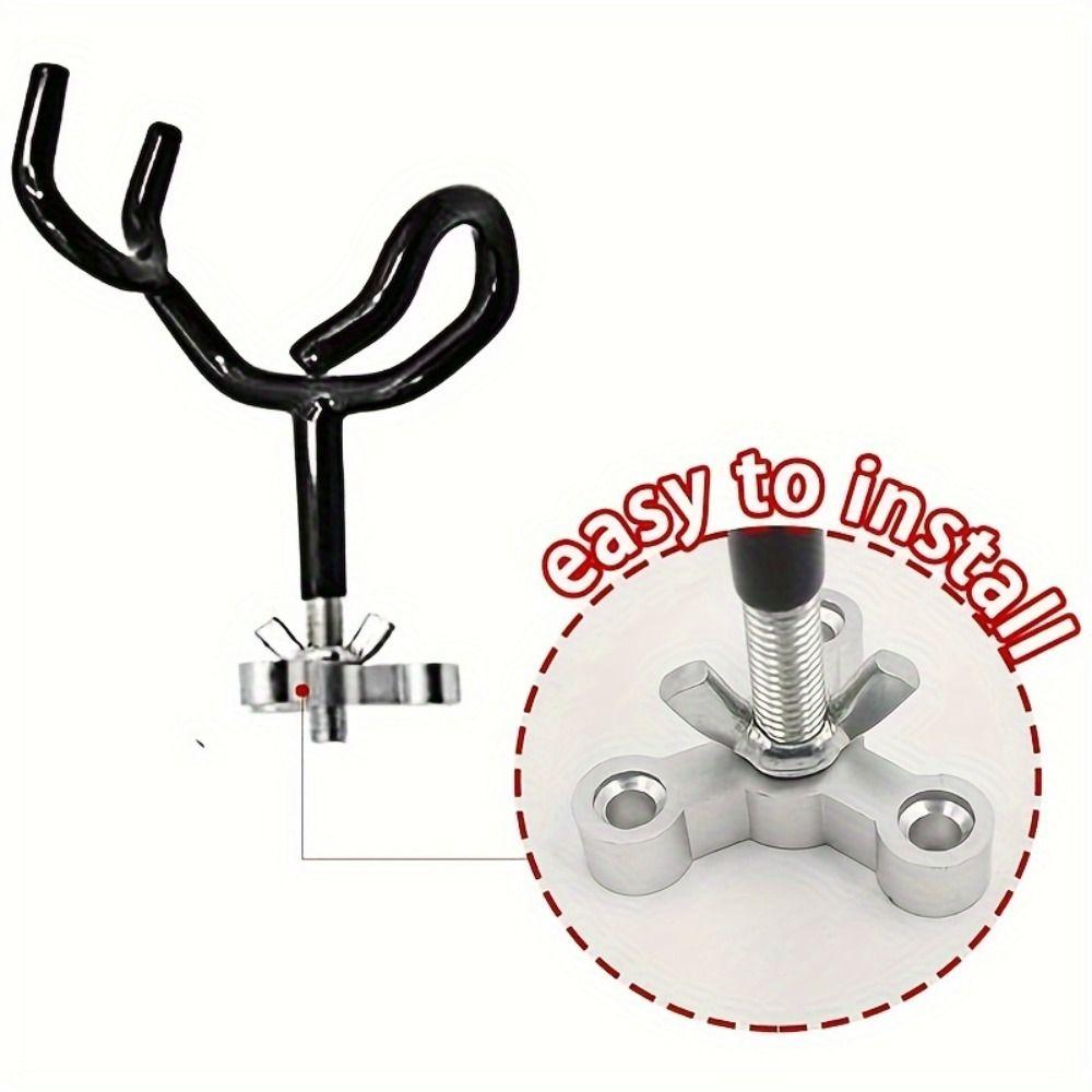 20 Degree Fishing Pole Holders Black Portable Fishing Pole Stand Fishing Boat Rod Holder Men